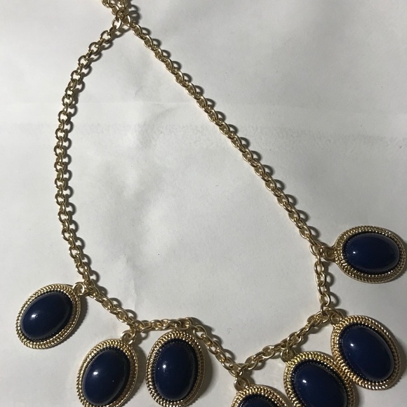 Deep πΉπΈ blue πΉπΈ gold πΈπΉ statement neckless - Picture 7 of 8